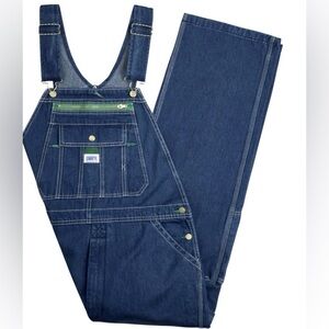 Liberty Men's Stonewashed Denim Carpenter Style Bib Overalls Mens 42 x 28 NWT